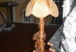  stara lampa -lampka figuralna z abażurem