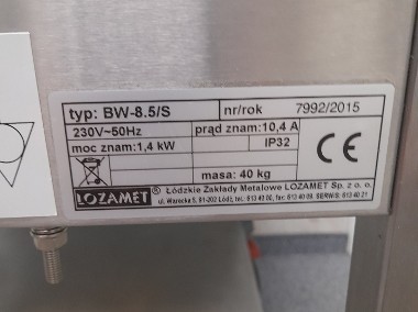 Bemar cateringowy wolnostojący Lozamet model BW-8.5/s  nowy -1