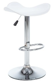 vidaXL Obrotowe stołki barowe, 2 szt., białe, sztuczna skóra246926-2