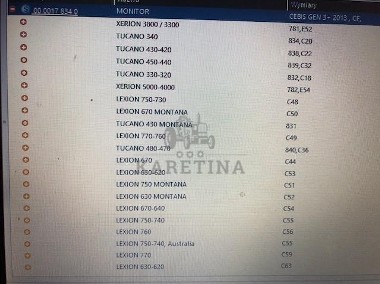 Claas lexion , claas xerion , claas Tucano , Cebis 00178340-2