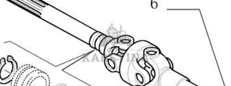 New Holland T7000 T7030 Wałek Przegubowy Przedniego Mostu Prawy Lewy CZĘŚCI 5191696 5191697-1