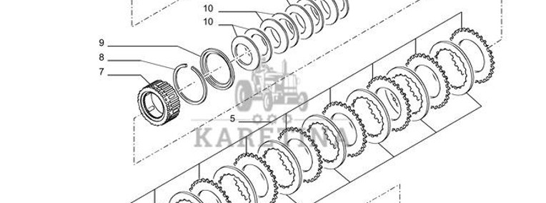 New Holland T6010 T6090 T6070 Piasta 47136629-1