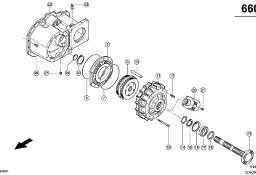 Claas Lexion 600 OBUDOWA PRZEKŁADNI 0007709631 (Napęd jezdny; skrzynia biegów do mts)