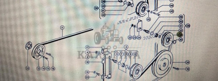 Rolka napinacza Claas Mega 370-340 Nr katalogowy 000 746 543 0-1