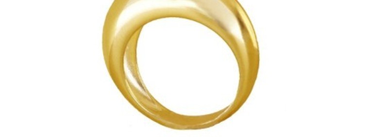 Srebrna biżuteria pierścionek pozłacany-1