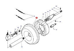 Massey Fergusson MF 30 32 - szczęki hamulcowe D28182112