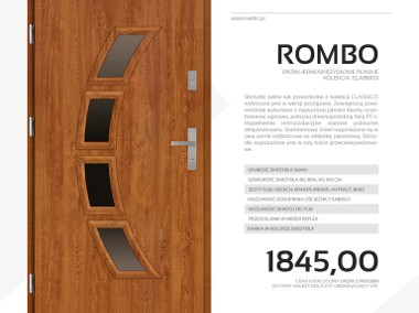 Drzwi zewnętrzne stalowe SETTO - model ROMBO CLASSICO-1