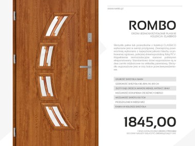 Drzwi zewnętrzne stalowe SETTO - model ROMBO CLASSICO-2