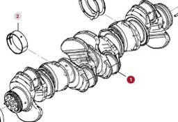 Fendt 936 Gen 7 Silnik D1556LE523 Wał Korbowy H218PF150081A CZĘŚCI