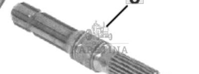 John Deere 8110 8210 8310 8410 Wał Wałek CZĘŚCI R122909-1