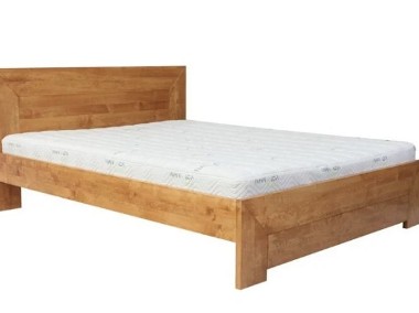 Łóżko LUND drewniane dąb Stelaż Materasso-1