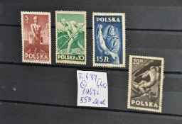 Polska Fi 437-440 Kasowane . 558 znaczków. Czytaj opis !!!