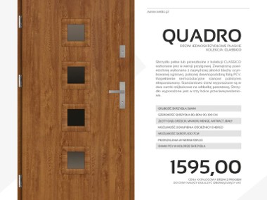 Drzwi zewnętrzne stalowe SETTO model QUADRO VERTICALE CLASSICO-1