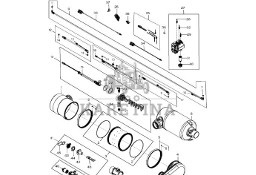 John Deere 9470RX - Zespół przewodów rozgałężnych zbiornika DEF DZ118681 (Silnik)