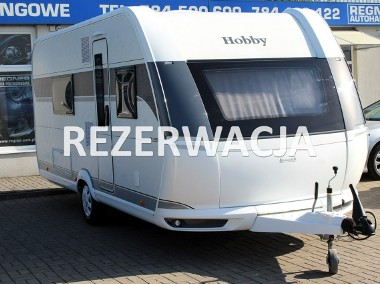 pojazd kempingowy przyczepy kempingowe FV23% Klimatyzacja Duża łazienka prysznic Stałe przyłącze wody Hobby DE LUXE 495 WFB FV23% ...-1