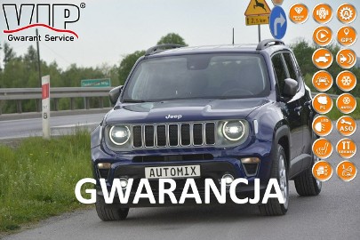 Jeep Renegade Face lifting 1.3 Turbo T4 automat skóra nawi pakiet zimowy bezwypadkowy gwarancja