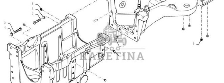 New Holland T6090 Rama 84339258-1