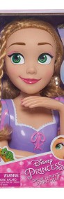 ROSZPUNKA Głowa do Czesania Stylizacji Wizaż 30cm manicure Księżniczki Disneya-4