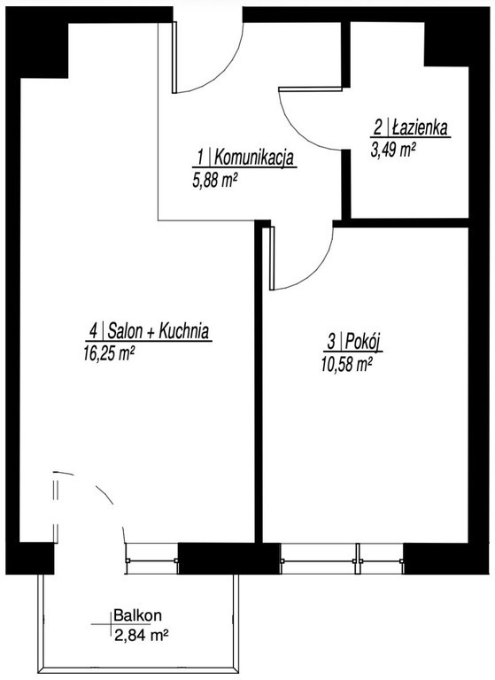 2 pokoje, balkon, zieleń, autobus, bez prowizji! - Widok 2