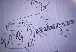 John Deere R100570/wał/John Deere 4555/4755/4955