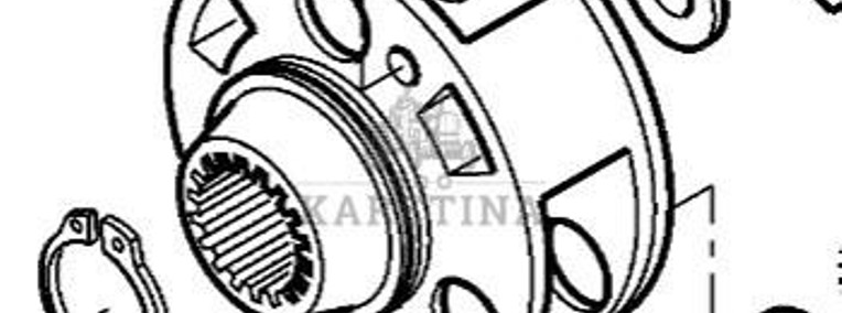 Massey Ferguson 7718S 7718 S 1804A DYNA 6 Obudowa Nośnik Mechanizmu Różnicowego CZĘŚCI 4301238M2-1