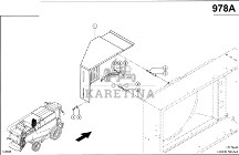 Claas Lexion 560 OSŁONA WENTYLATORA 0007980980 (Silnik c13, c9, c6.6; osłona wentylatora)