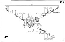 Claas Lexion 600 WAŁEK ZĘBNIKA STOŻKOWEGO 0006948280 (Przekładnia lewa, napęd rotora)