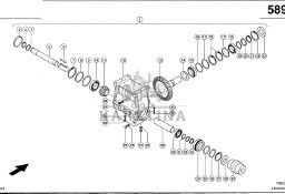 Claas Lexion 600 WAŁEK ZĘBNIKA STOŻKOWEGO 0006948280 (Przekładnia lewa, napęd rotora)