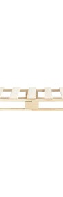 vidaXL Rama łóżka z palet, lite drewno sosnowe, 100 x 200 cm 285235-3