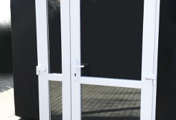 NOWE Drzwi PCV 160x210  PVC szyba panel, sklepowe  biurowe białe od ręki