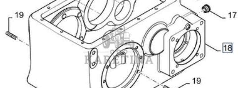 New Holland CR9080 Obudowa Korpus Skrzyni Biegów Osi CZĘŚCI 84439588-1