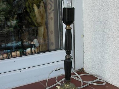  stara lampka z ebonitu i mosiądzu-1