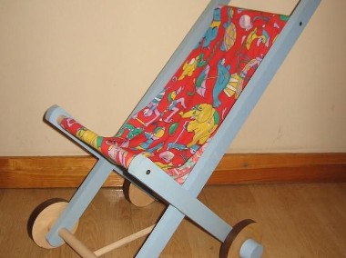 Wózek dla lalki z drewna, kołyska itp producent-1