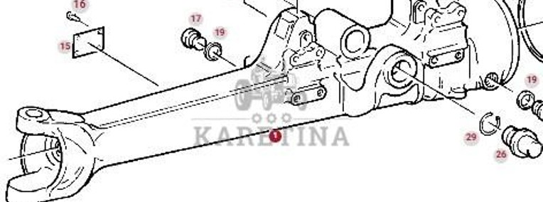 Fendt Favorit 514 Obudowa Przedniej Osi CZĘŚCI F514300020060-1