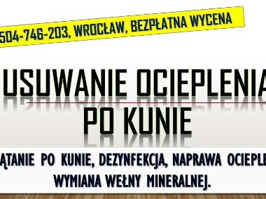 Naprawa, ocieplenia, izolacji, t. 504746203, Wrocław, po kunie, wełny mineralnej-1