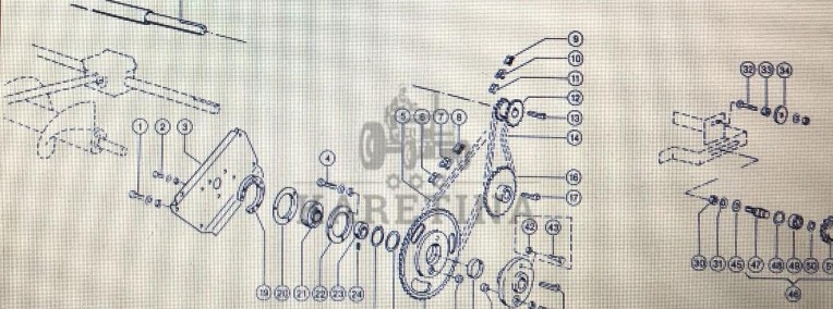 Wałek podajnika zboźowego Claas Mega 370-340 Nr katalogowy 000 543 221 0-1