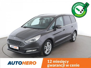 Ford Galaxy V 7 os. półskóra LED navi klima auto panorama grzane fotele kamera czu-1