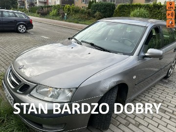 Saab 9-3 II 150KM, klimatronik, parktronik, pół skóry, nawigacja, nowe turbo