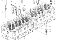 Massey Ferguson 7718S DYNA-VT Głowica Cylindrów Silnika CZĘŚCI V837086472