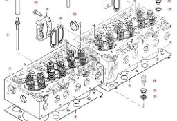 Massey Ferguson 7718S DYNA-VT Głowica Cylindrów Silnika CZĘŚCI V837086472