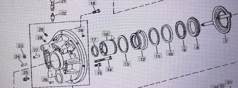 John Deere R62625/tuleja/John Deere 4555/4755/4955 Nr części R62625-1