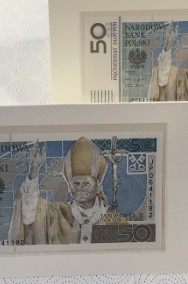 Zestaw- 2 banknoty 50 zł.- Jan Paweł II - stan menniczy UNC-2