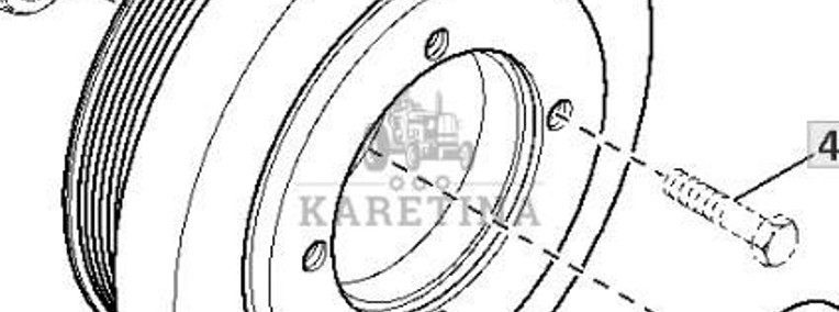 John Deere 6068HLA73 6920 6920S Koło Pasowe z Amortyzatorem z Tłumikiem CZĘŚCI RE516509 RE537578-1