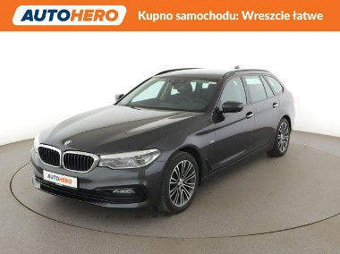 BMW SERIA 5 FV23 SportLine Navi Tempomat Grzane Fotele Skóra ParkAssist Kamera L-1