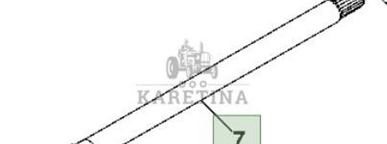 John Deere 8110 8210 8310 8410 Wał Wałek WOM CZĘŚCI R268862-1