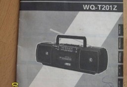 instrukcja;  RADIO SHARP;  WQ-I201Z; z 1992  gwarancja; schemat; NIE po polsku 