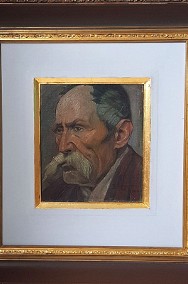 Henryk Langerman, 1920 r. portret, olej/ płótno klejone na deskę-2