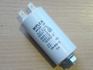 Kondensator rozruchowy 6µF MKSP-5P-1