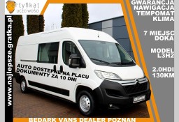 Peugeot Boxer Gwarancja, L3H2, BRYGADÓWKA, 7 miejsc, DOKA, nawigacja, klima