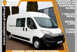 Peugeot Boxer Gwarancja, L3H2, BRYGADÓWKA, 7 miejsc, DOKA, nawigacja, klima